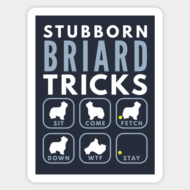 Stubborn Berger de Brie Tricks - Dog Training Sticker by DoggyStyles